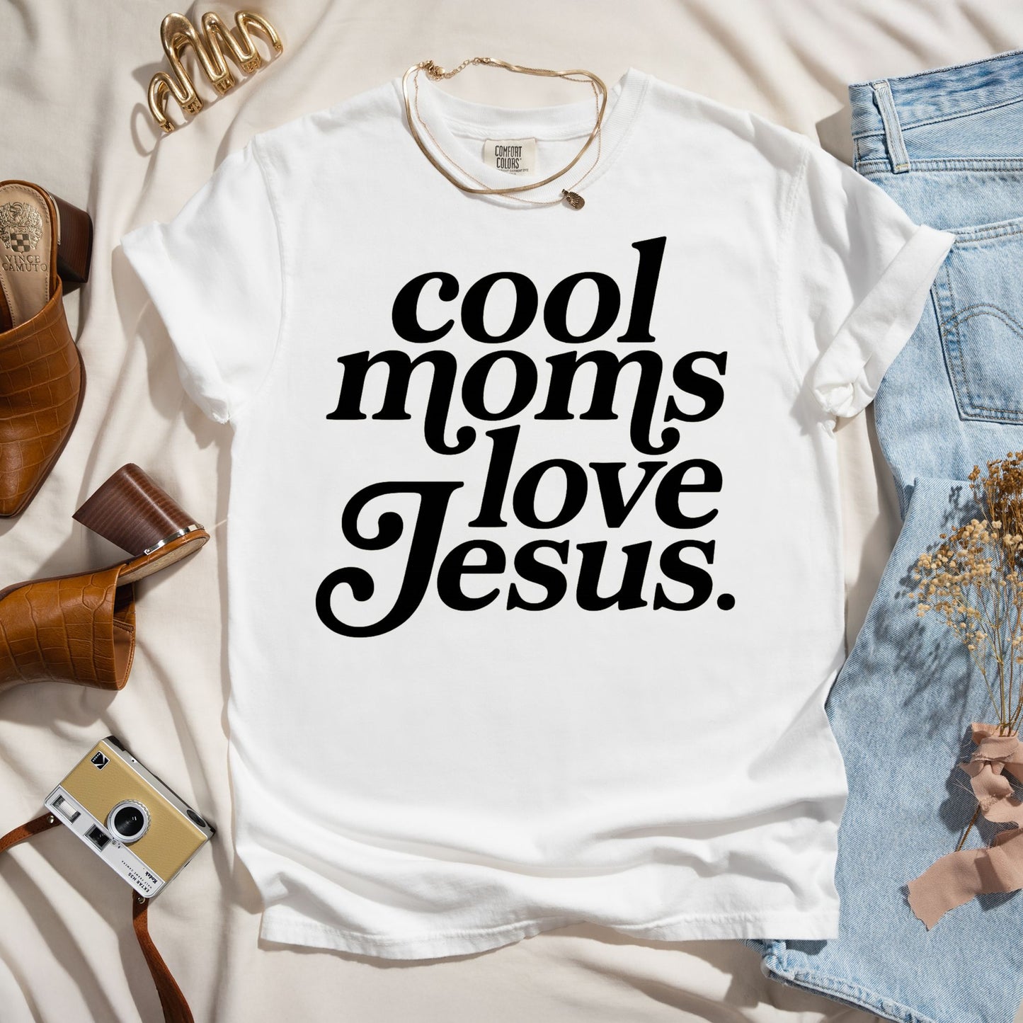 Cool Moms Love Jesus - Faith Tee