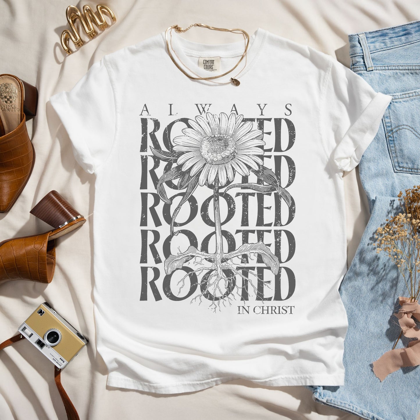 Always Rooted In Christ - Faith Tee