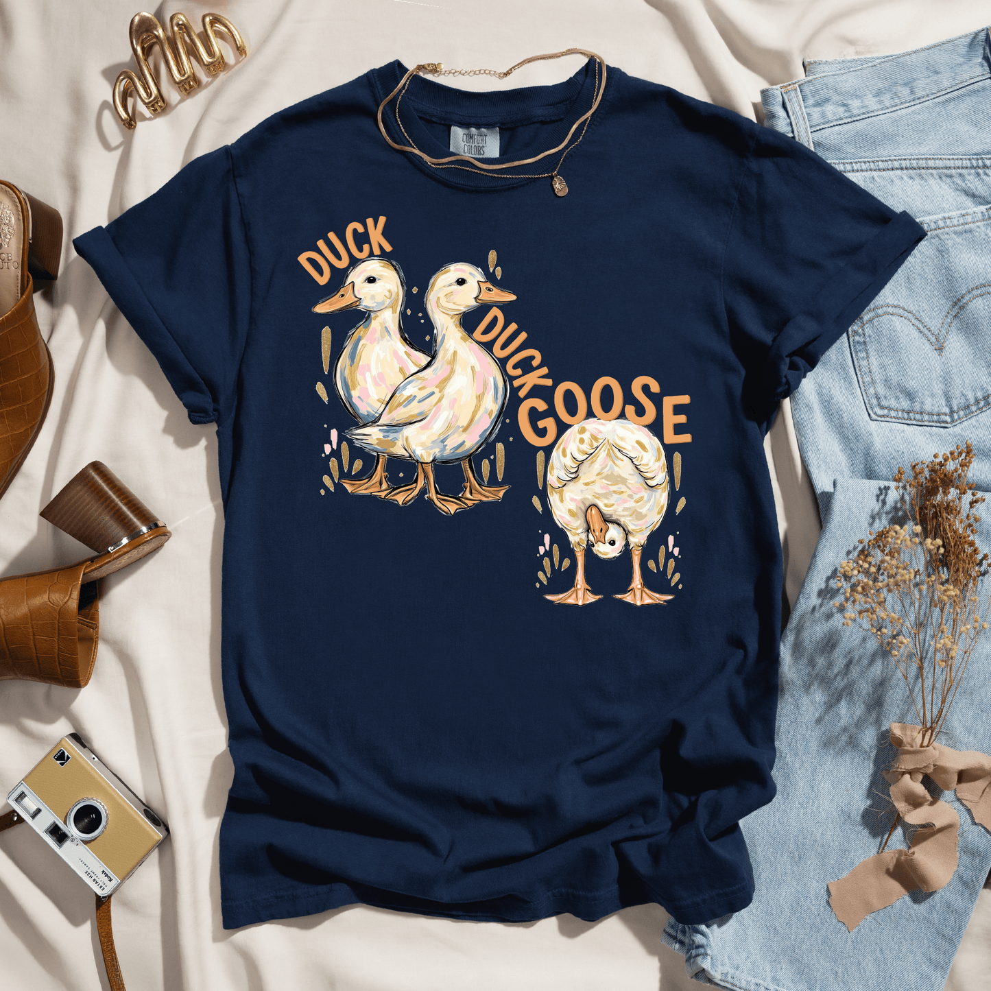 Duck Duck Goose Funny Tee