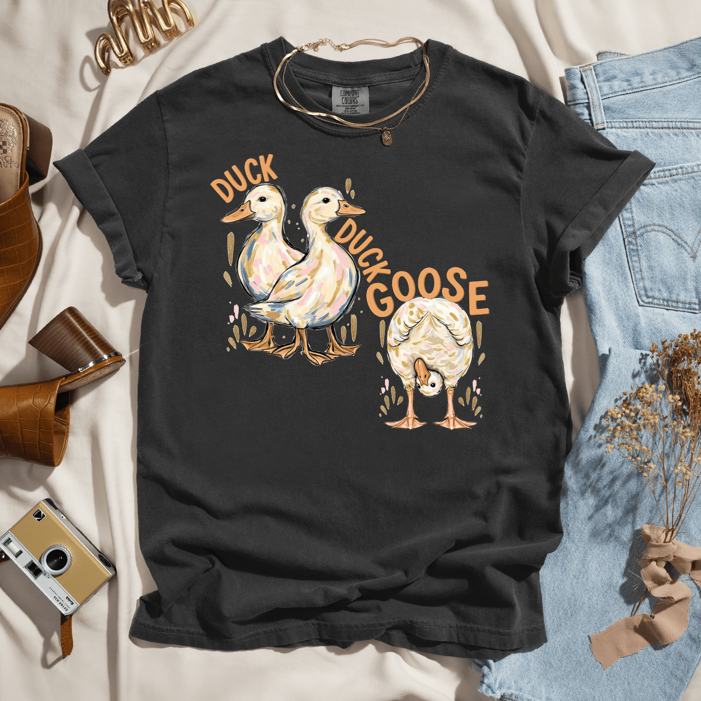 Duck Duck Goose Funny Tee