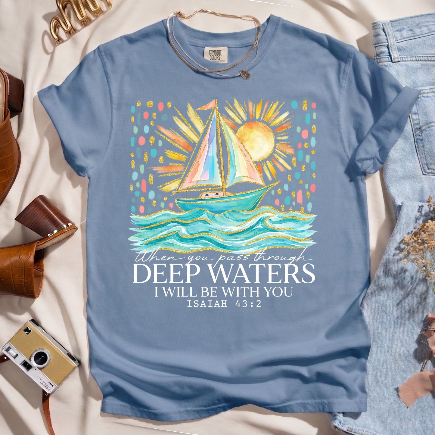 When You Pass Through Deep Waters - Faith Tee