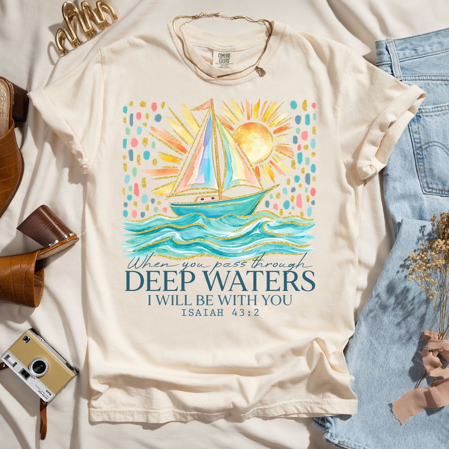 When You Pass Through Deep Waters - Faith Tee