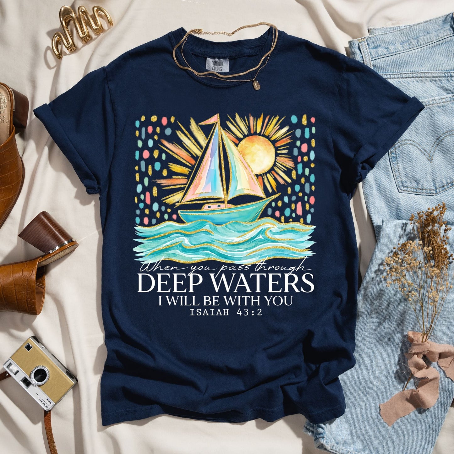 When You Pass Through Deep Waters - Faith Tee