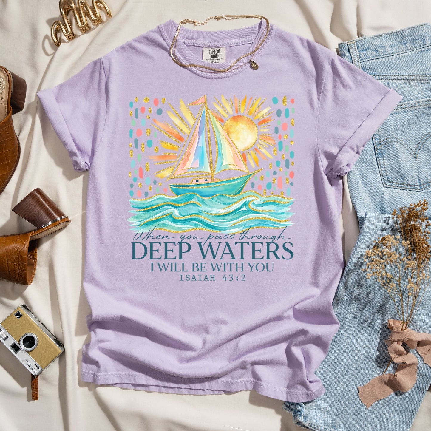 When You Pass Through Deep Waters - Faith Tee