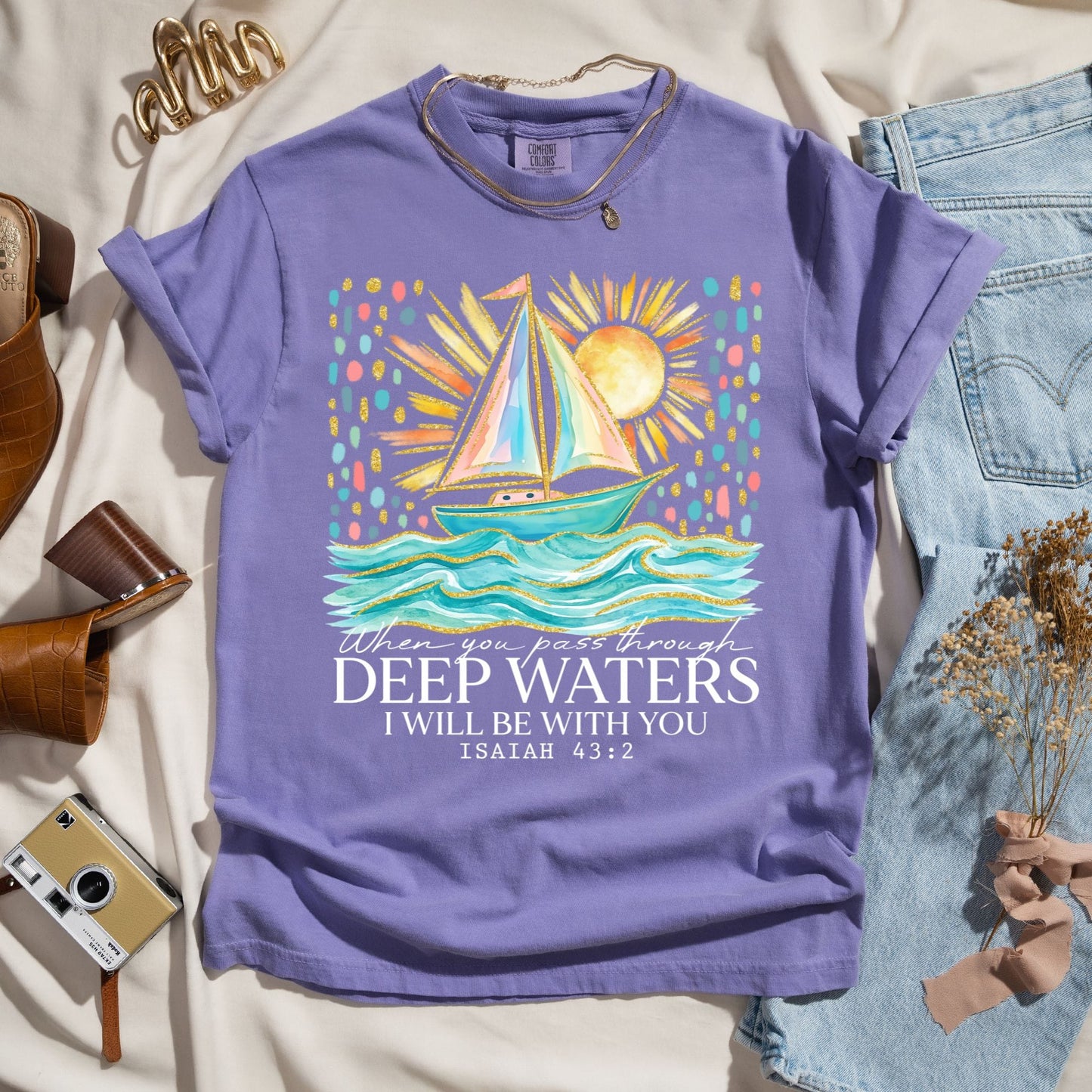 When You Pass Through Deep Waters - Faith Tee