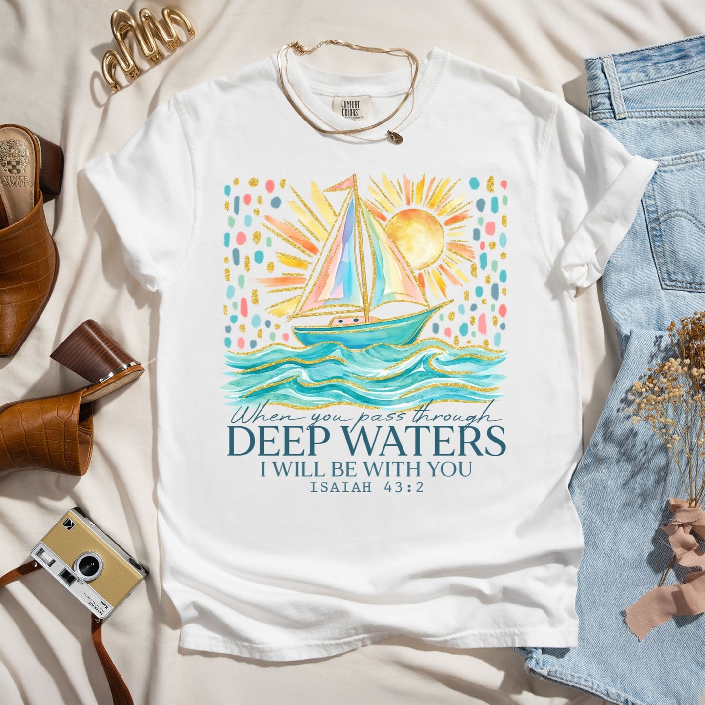 When You Pass Through Deep Waters - Faith Tee