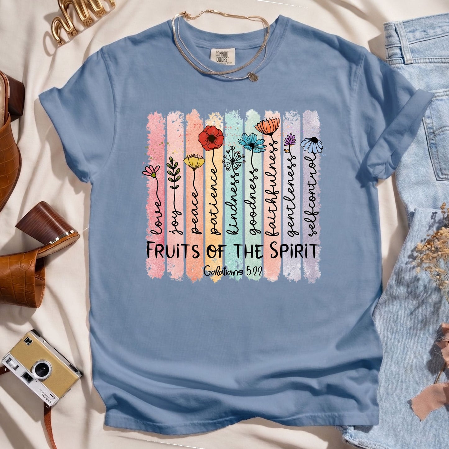 Fruits of the Spirit Shirt - Galatians 5:22 Christian Tee