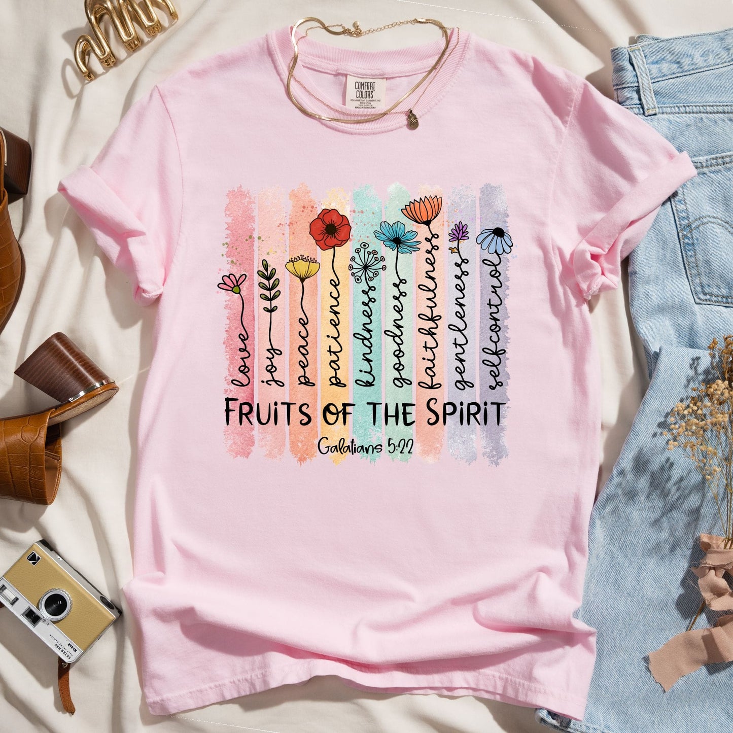 Fruits of the Spirit Shirt - Galatians 5:22 Christian Tee