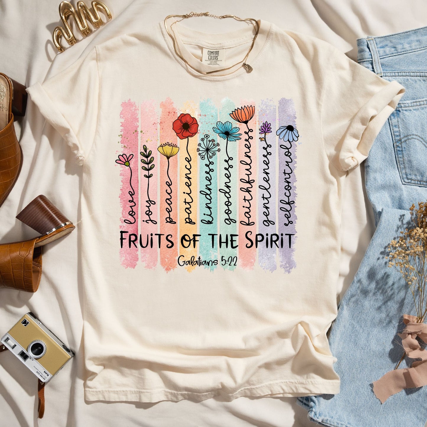 Fruits of the Spirit Shirt - Galatians 5:22 Christian Tee