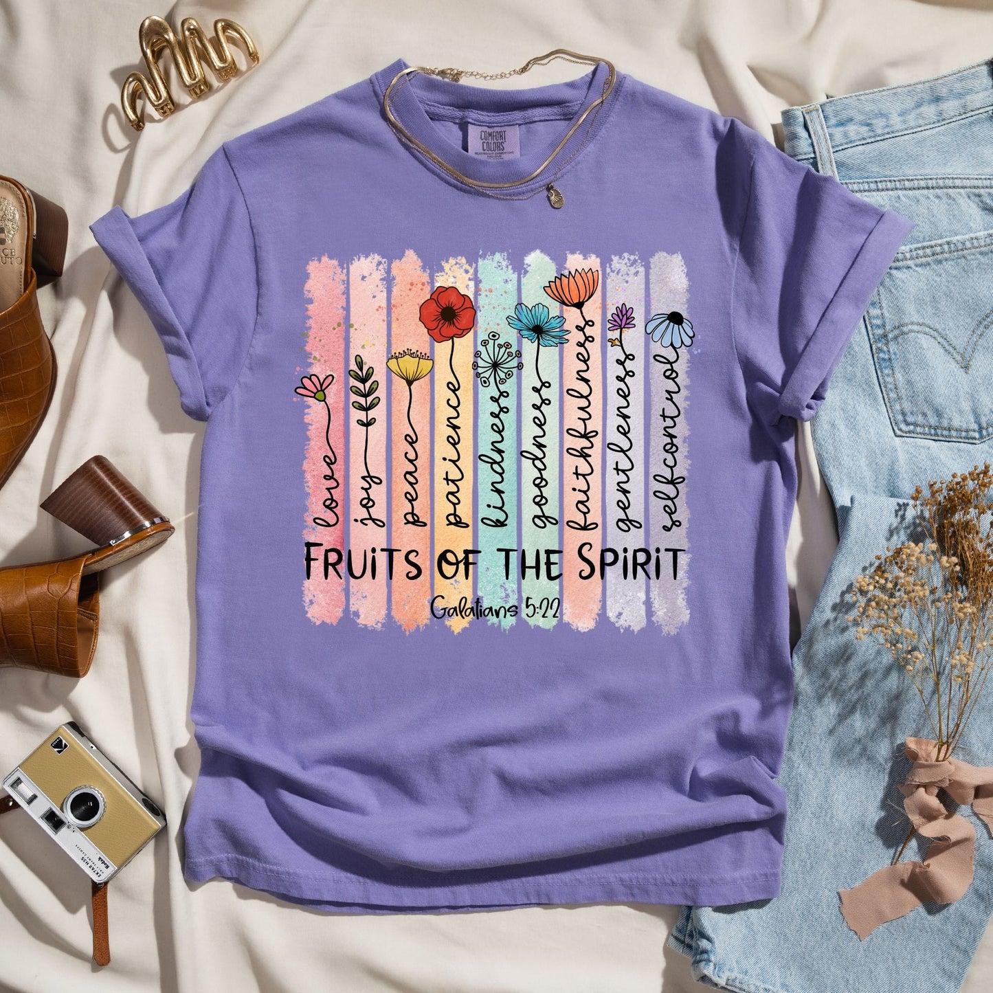 Fruits of the Spirit Shirt - Galatians 5:22 Christian Tee