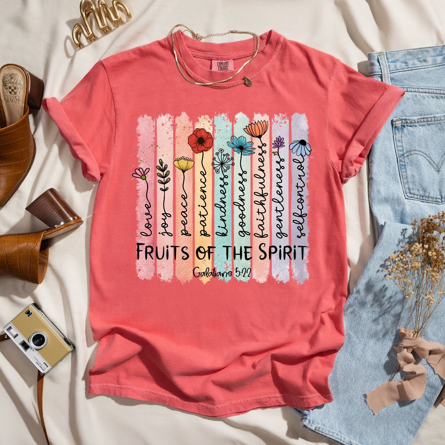 Fruits of the Spirit Shirt - Galatians 5:22 Christian Tee