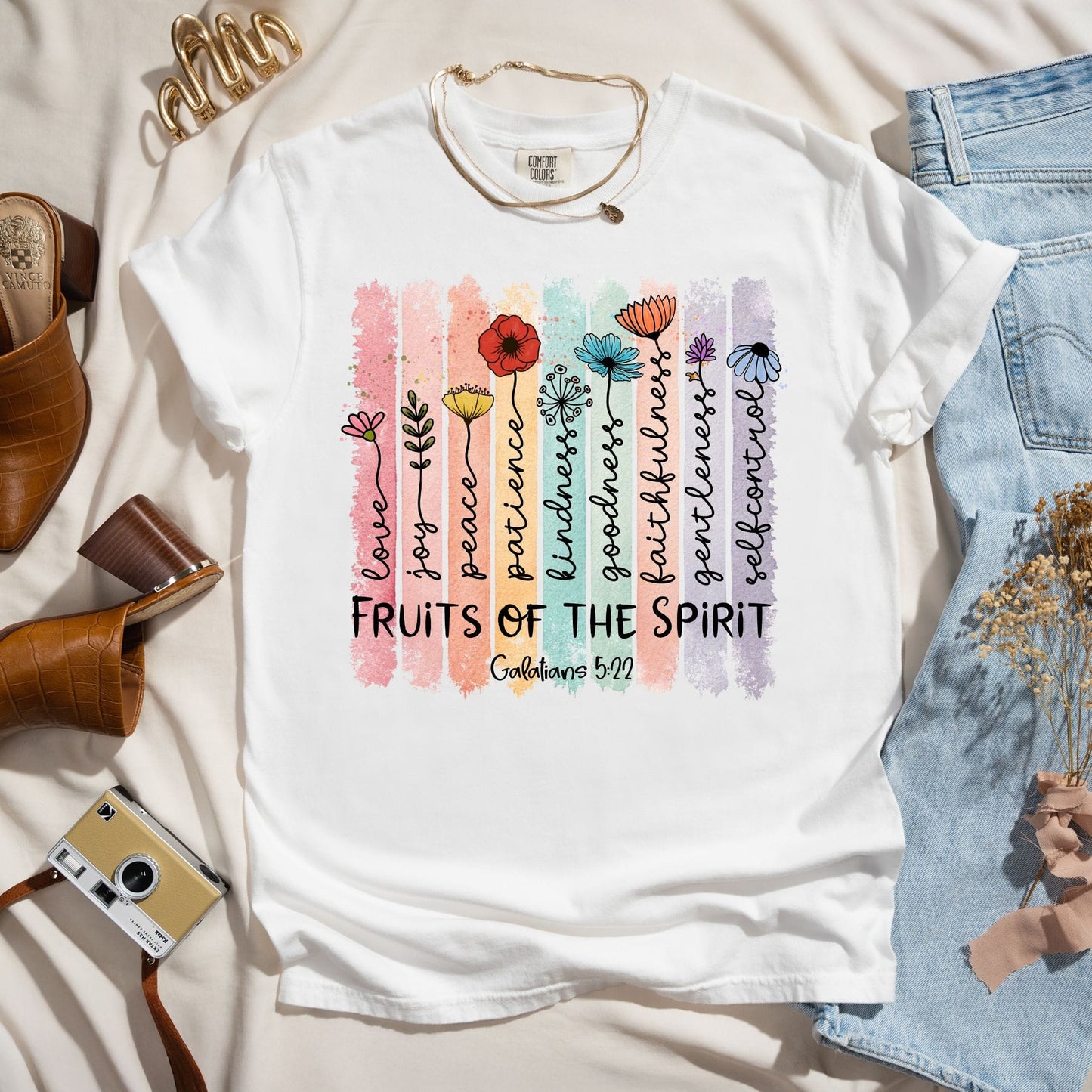 Fruits of the Spirit Shirt - Galatians 5:22 Christian Tee