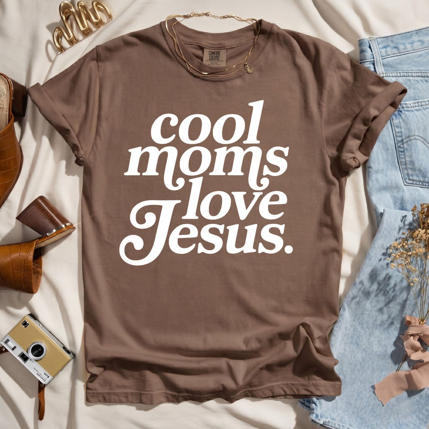 Cool Moms Love Jesus - Faith Tee
