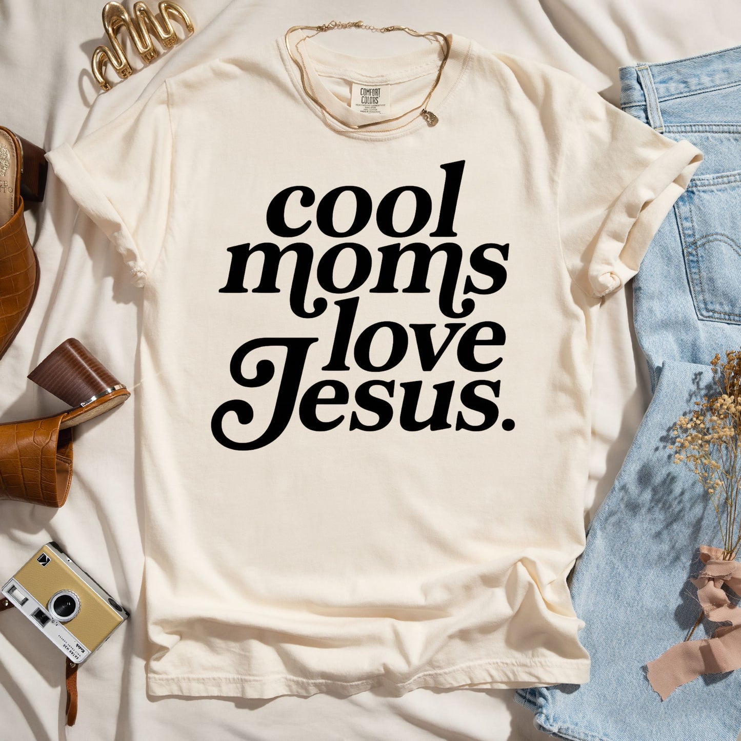 Cool Moms Love Jesus - Faith Tee