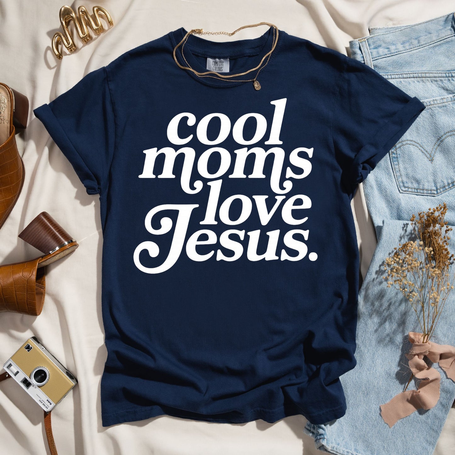 Cool Moms Love Jesus - Faith Tee
