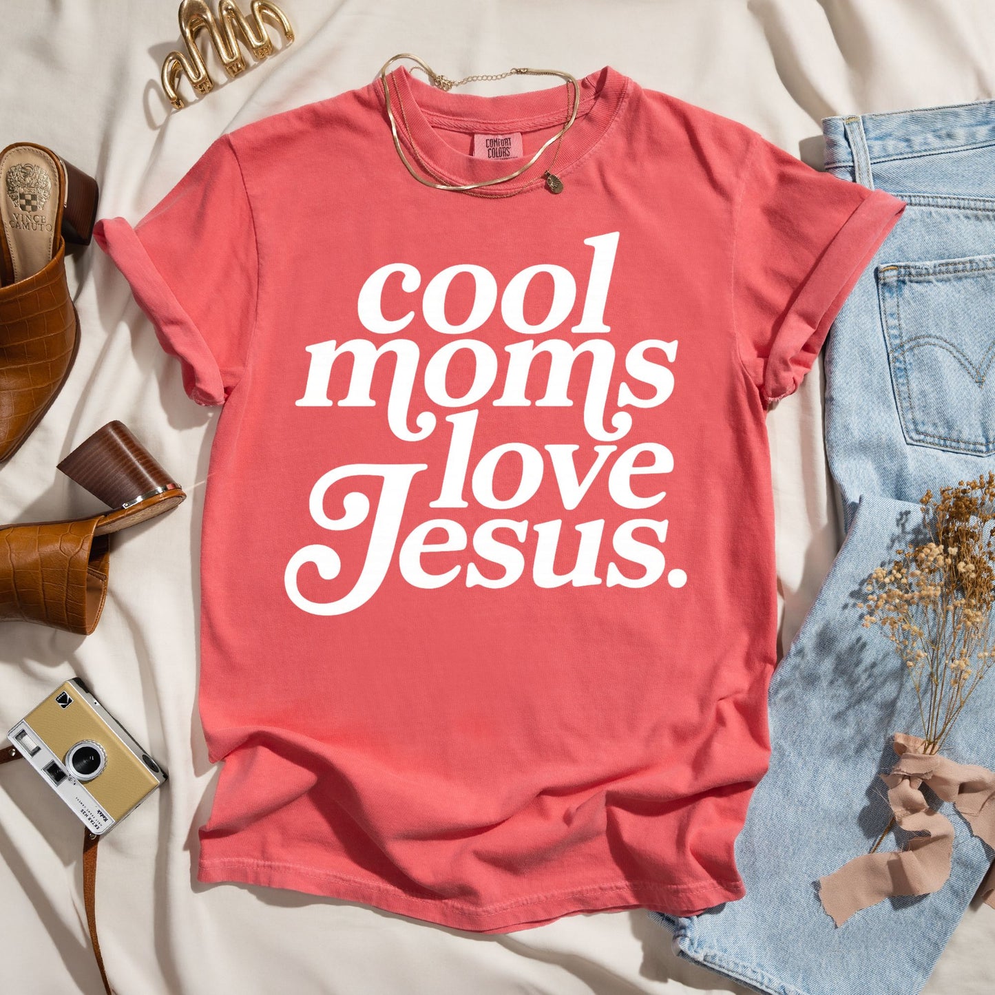 Cool Moms Love Jesus - Faith Tee