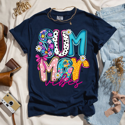 Summer Vibes - Vibrant Luxury Tee