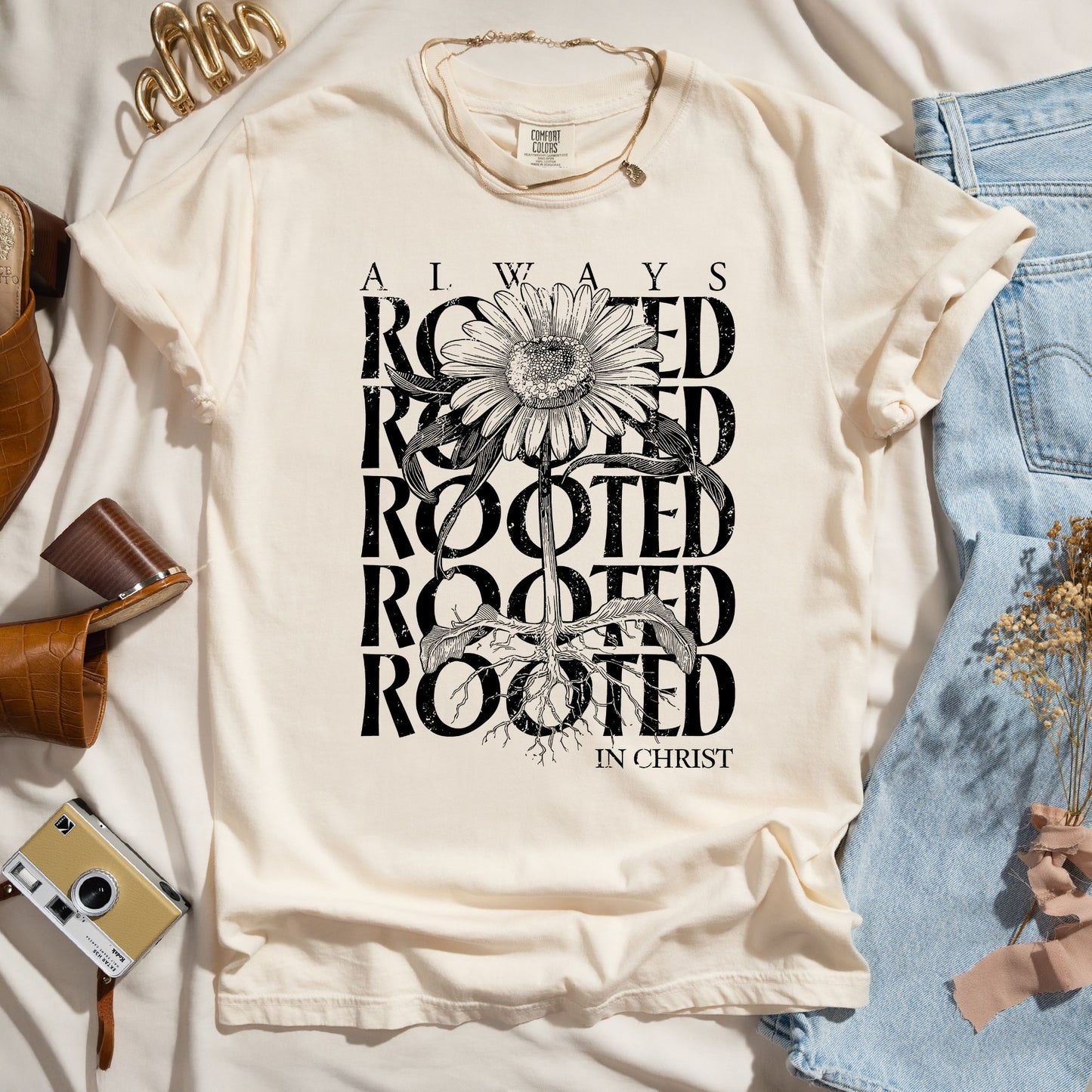 Always Rooted In Christ - Faith Tee