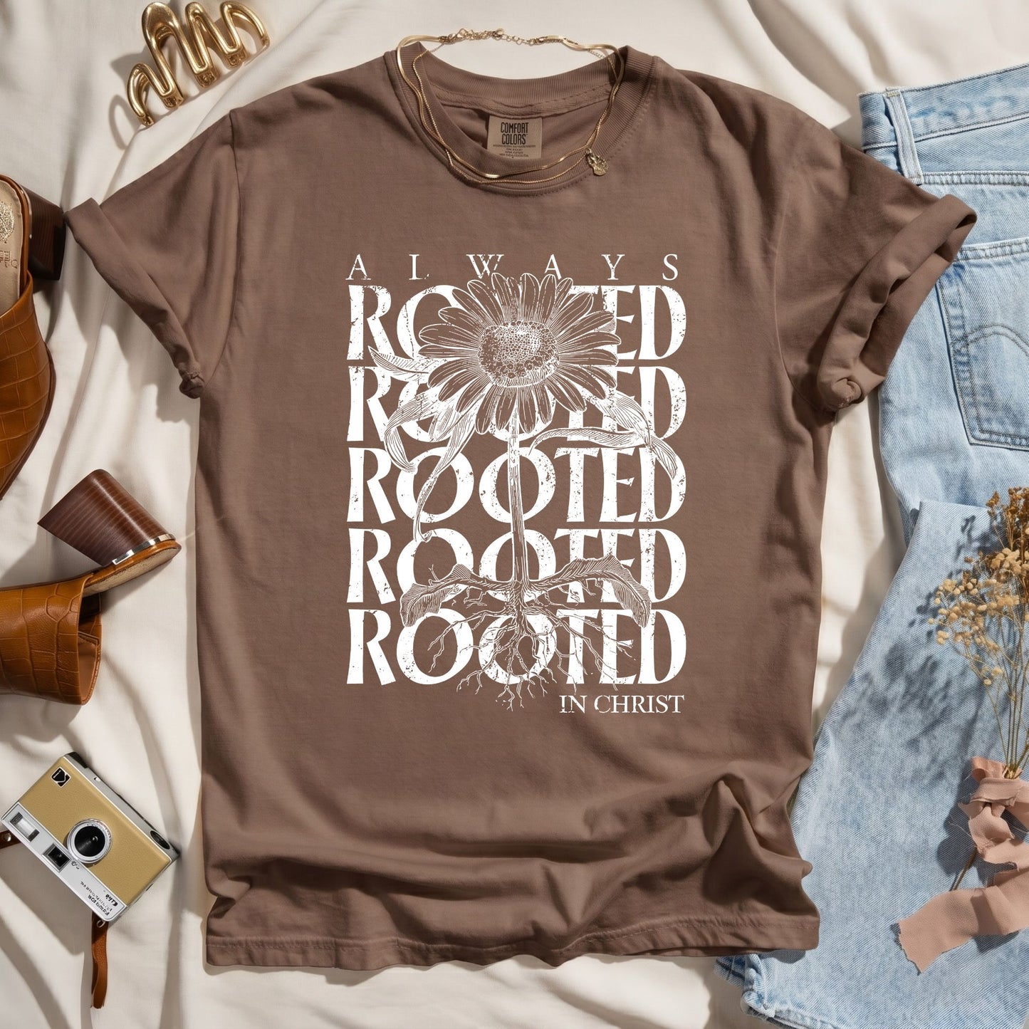 Always Rooted In Christ - Faith Tee