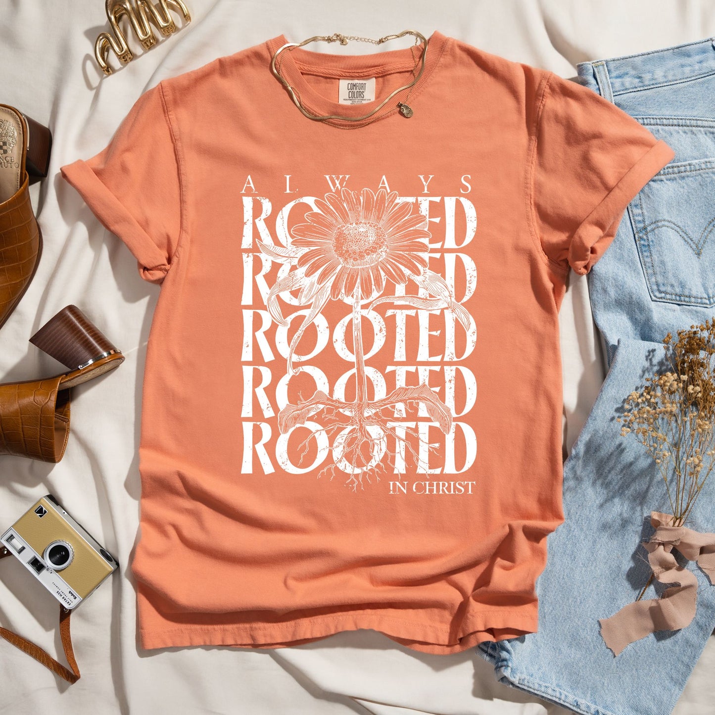 Always Rooted In Christ - Faith Tee