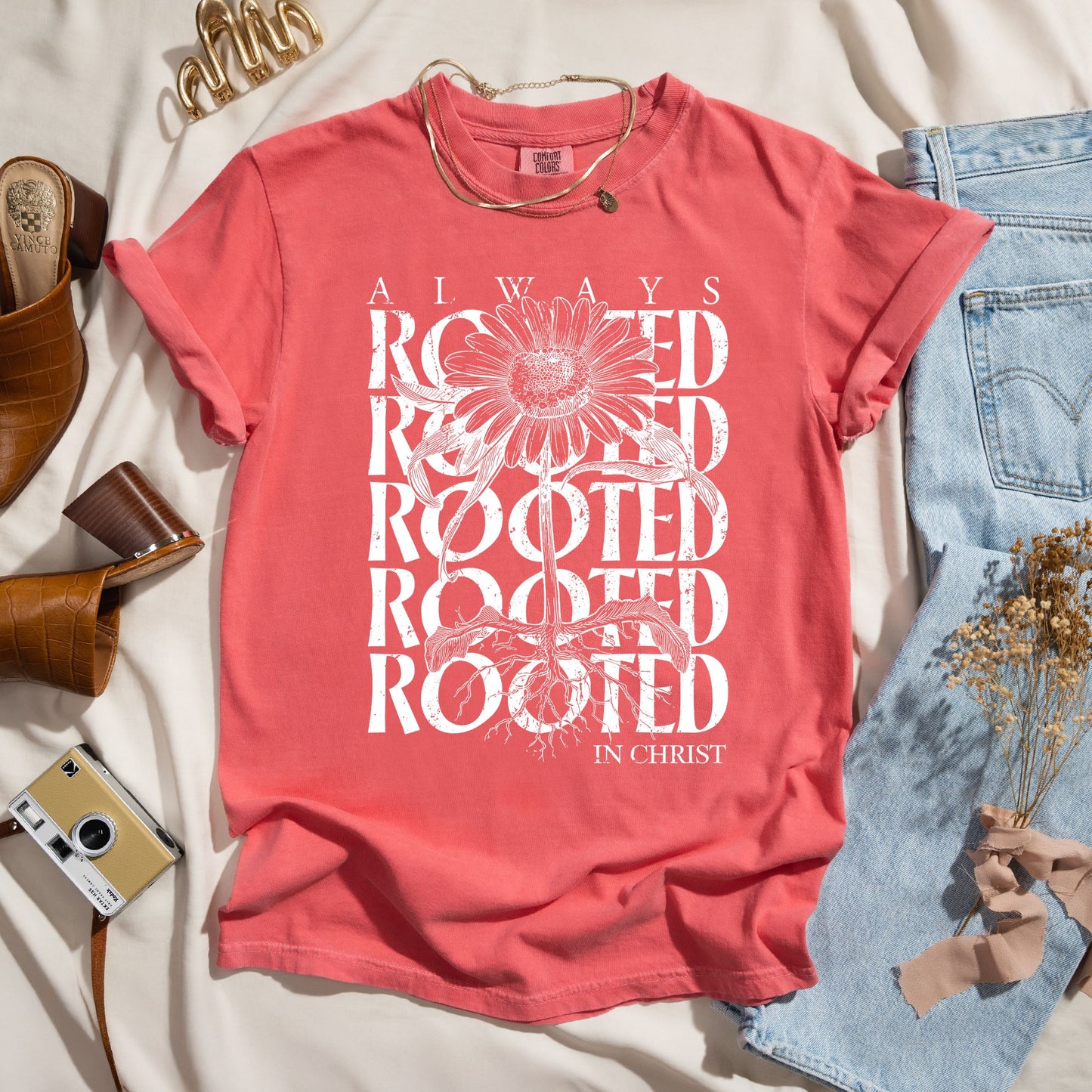 Always Rooted In Christ - Faith Tee
