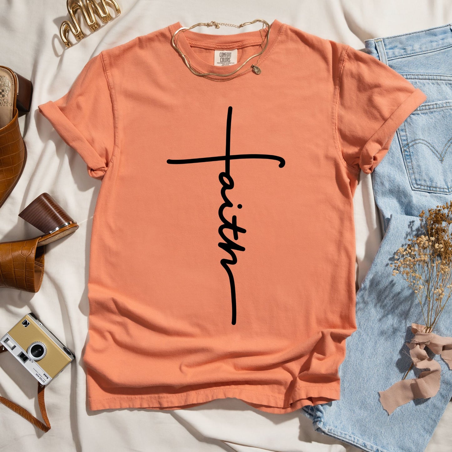 Stand Tall in Your Faith - Luxury Tee