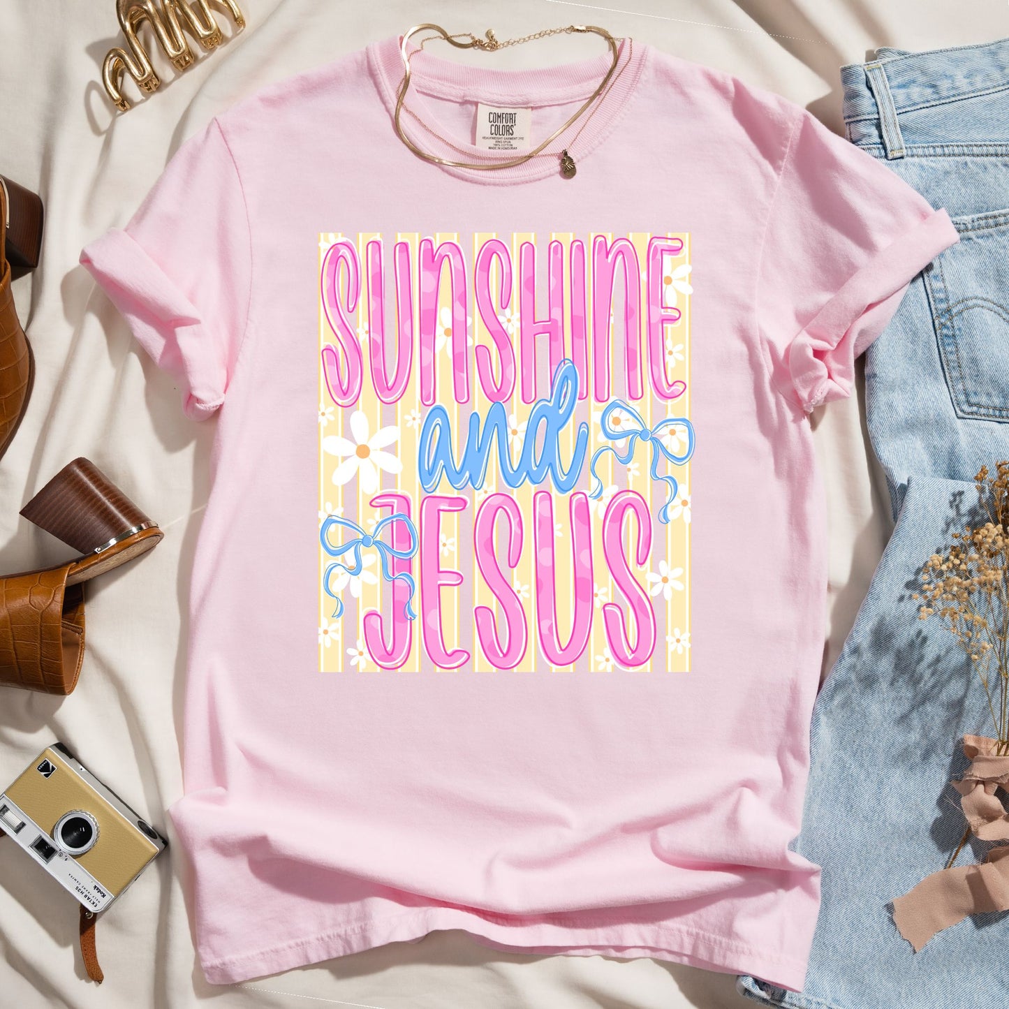 Sunshine and Jesus - Faith Tee