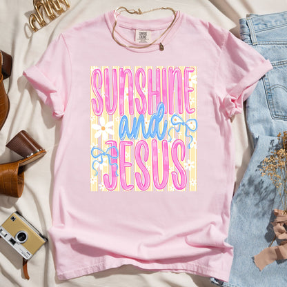 Sunshine and Jesus - Faith Tee