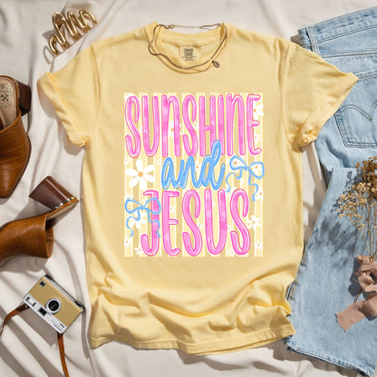 Sunshine and Jesus - Faith Tee