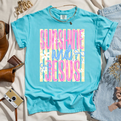 Sunshine and Jesus - Faith Tee