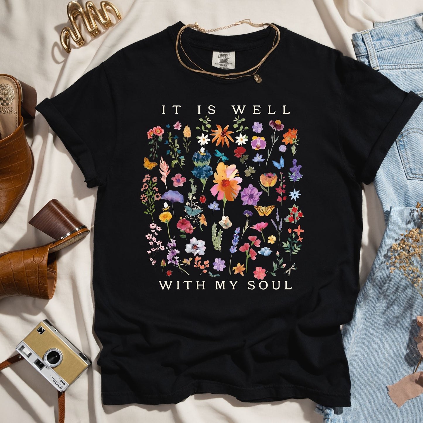 It Is Well With My Soul - Wildflower Tee