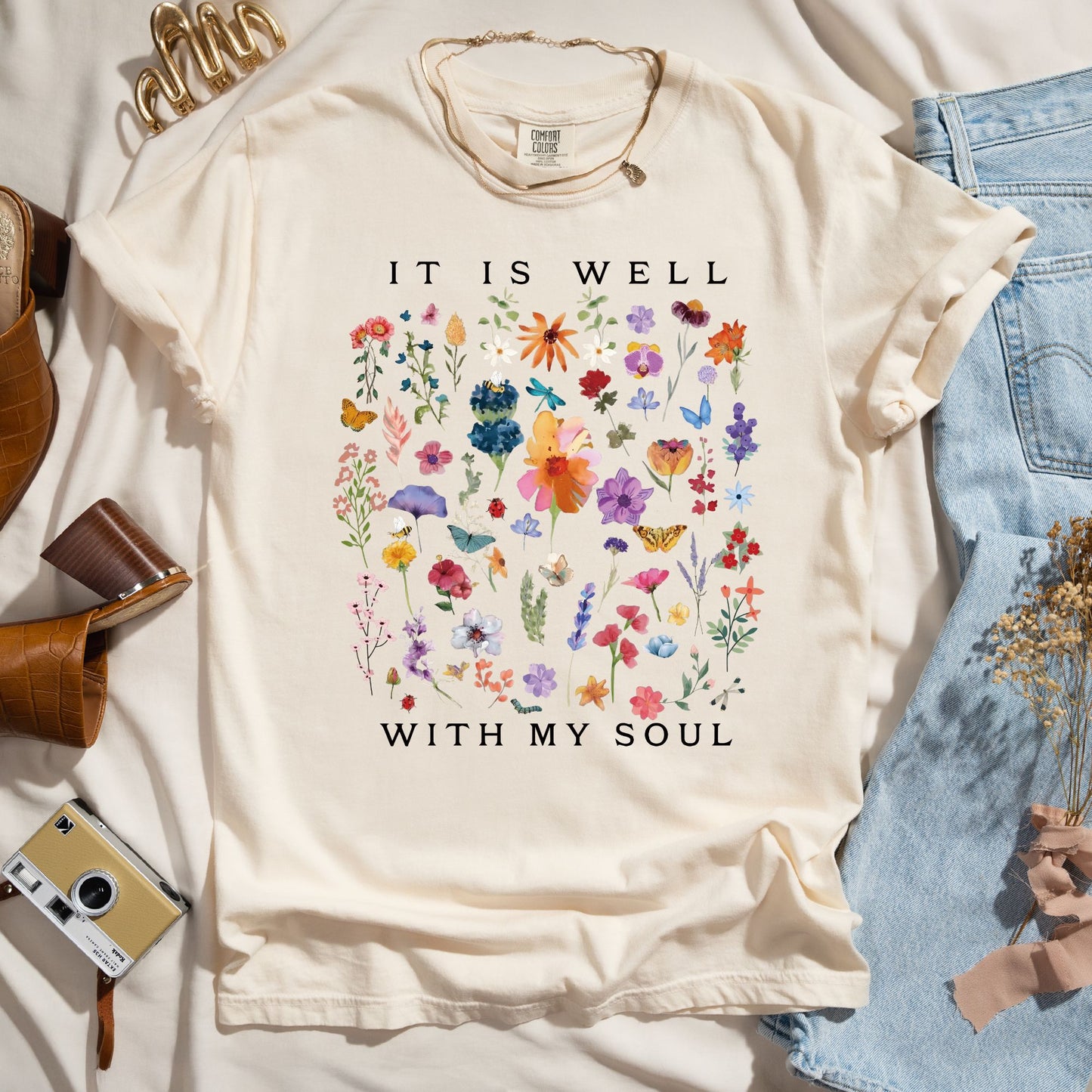 It Is Well With My Soul - Wildflower Tee