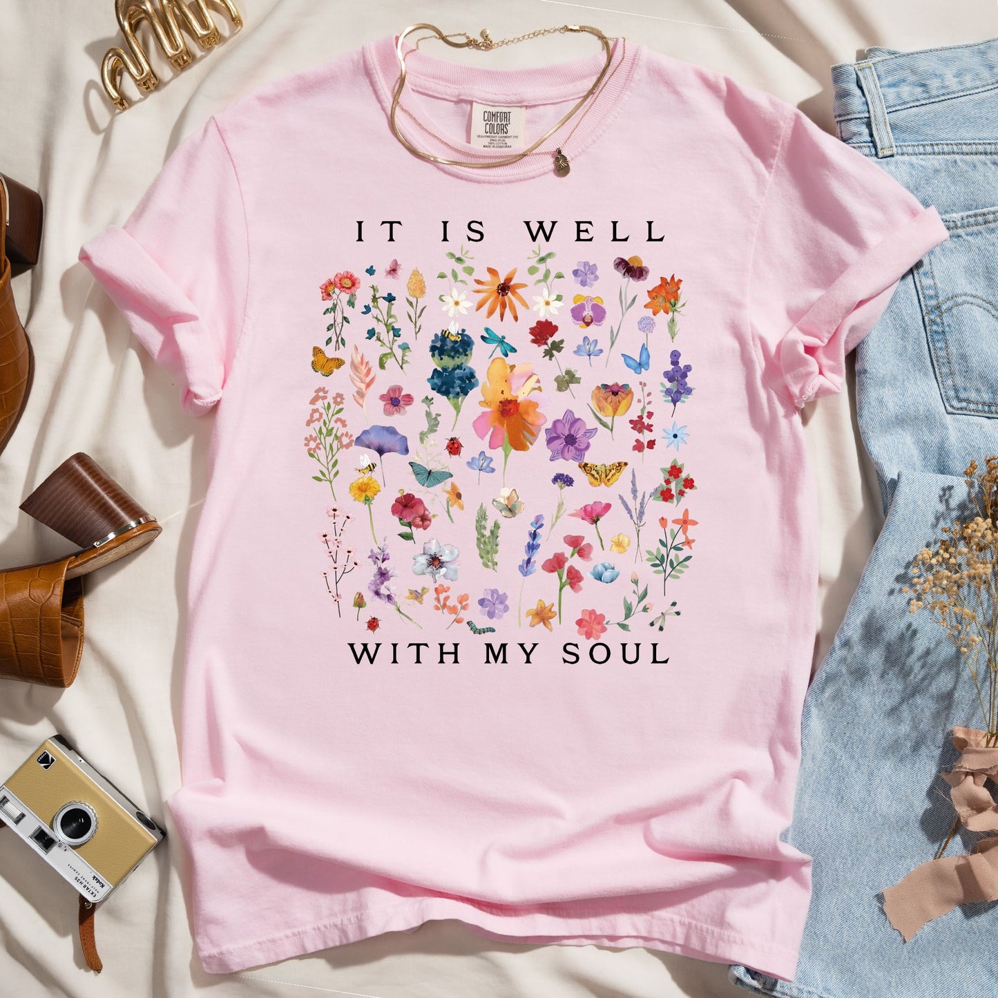 It Is Well With My Soul - Wildflower Tee