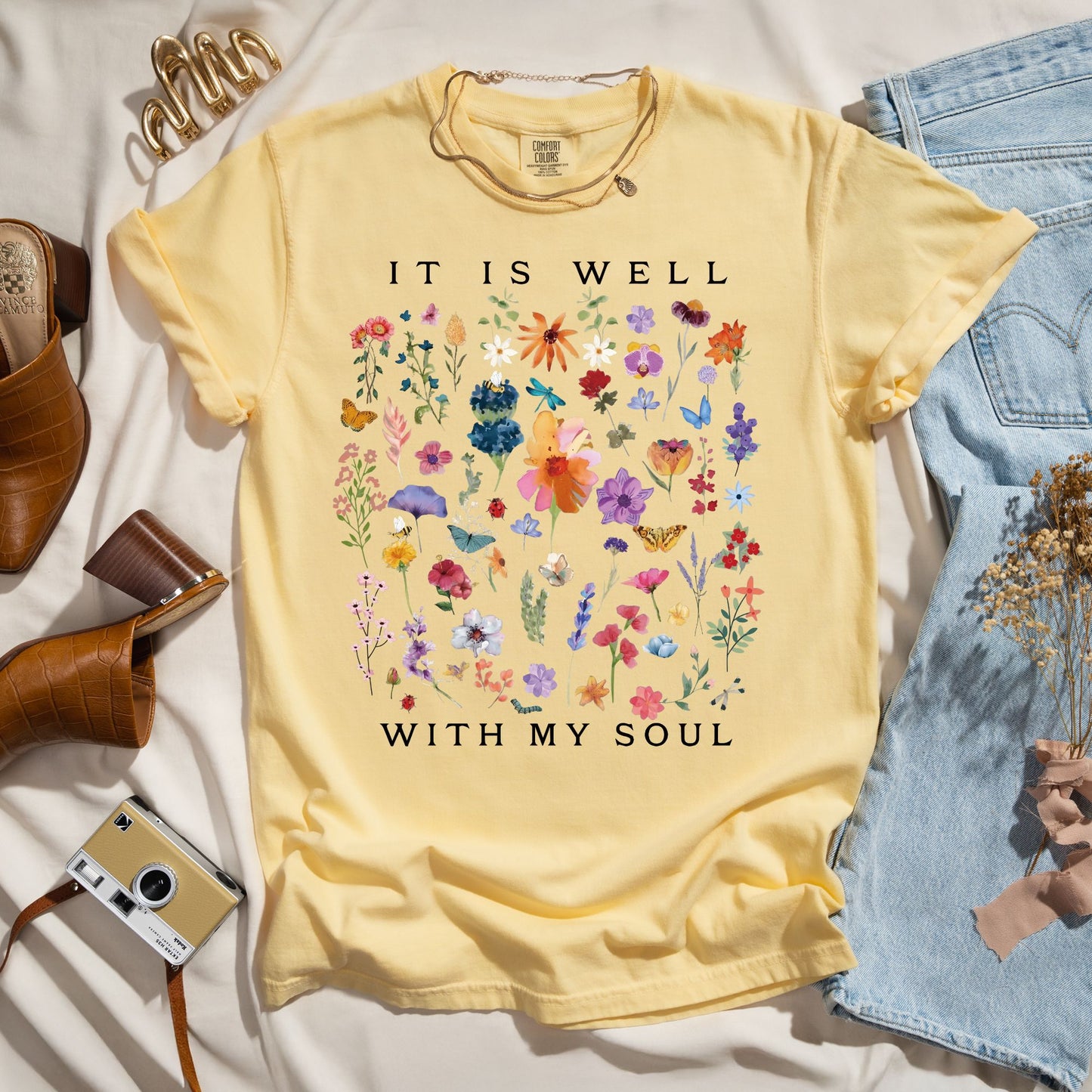 It Is Well With My Soul - Wildflower Tee