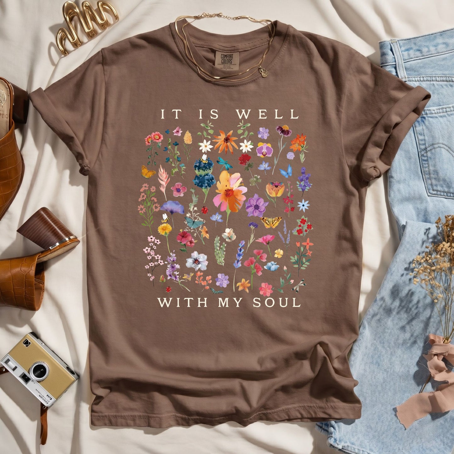 It Is Well With My Soul - Wildflower Tee