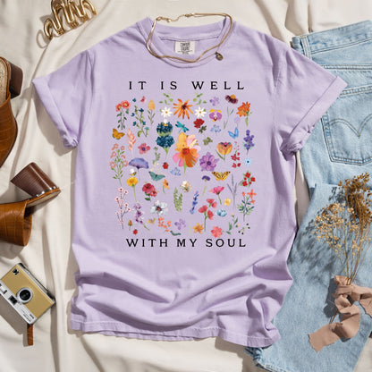 It Is Well With My Soul - Wildflower Tee