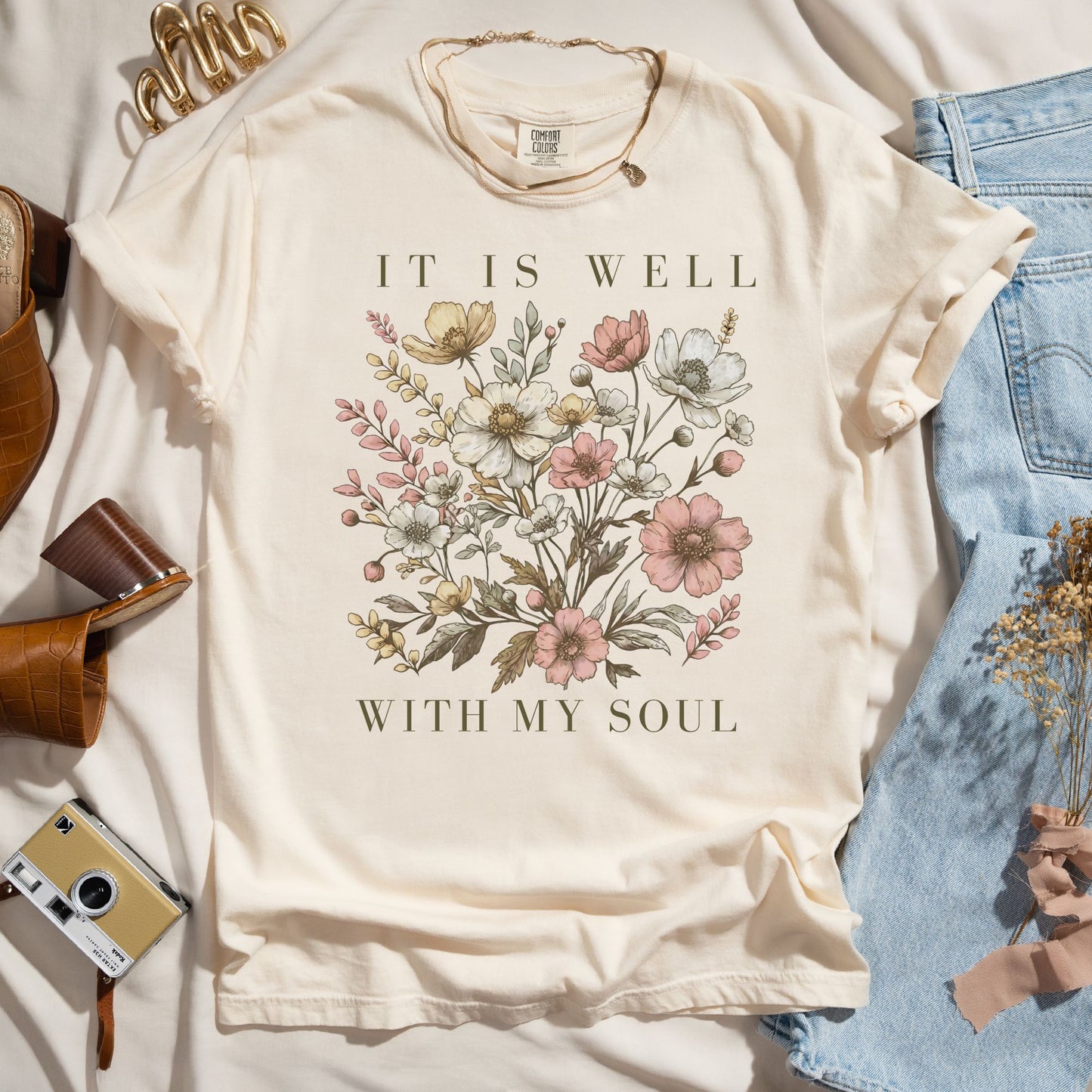 It Is Well With My Soul - Wildflower Tee