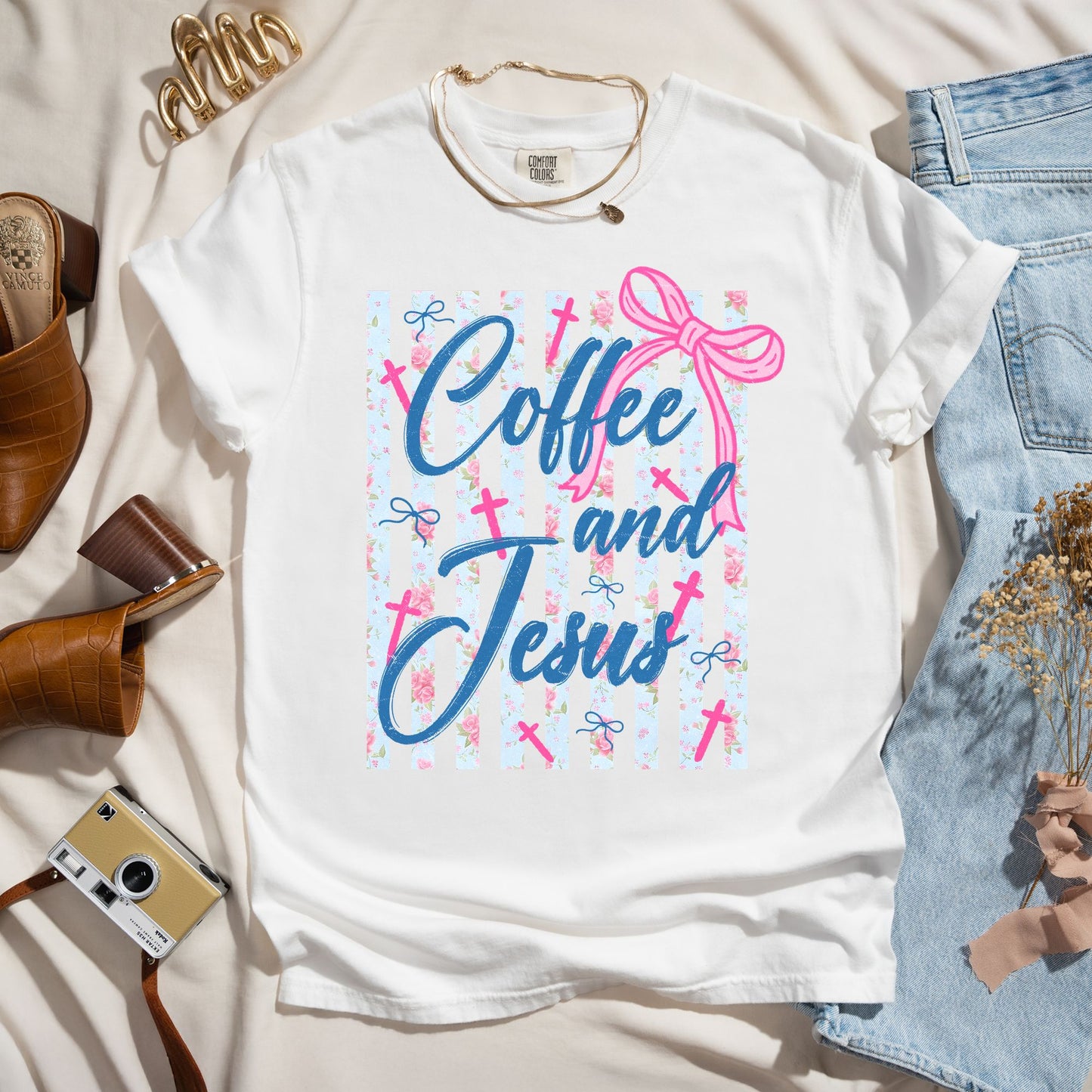 Coffee And Jesus - Faith Tee