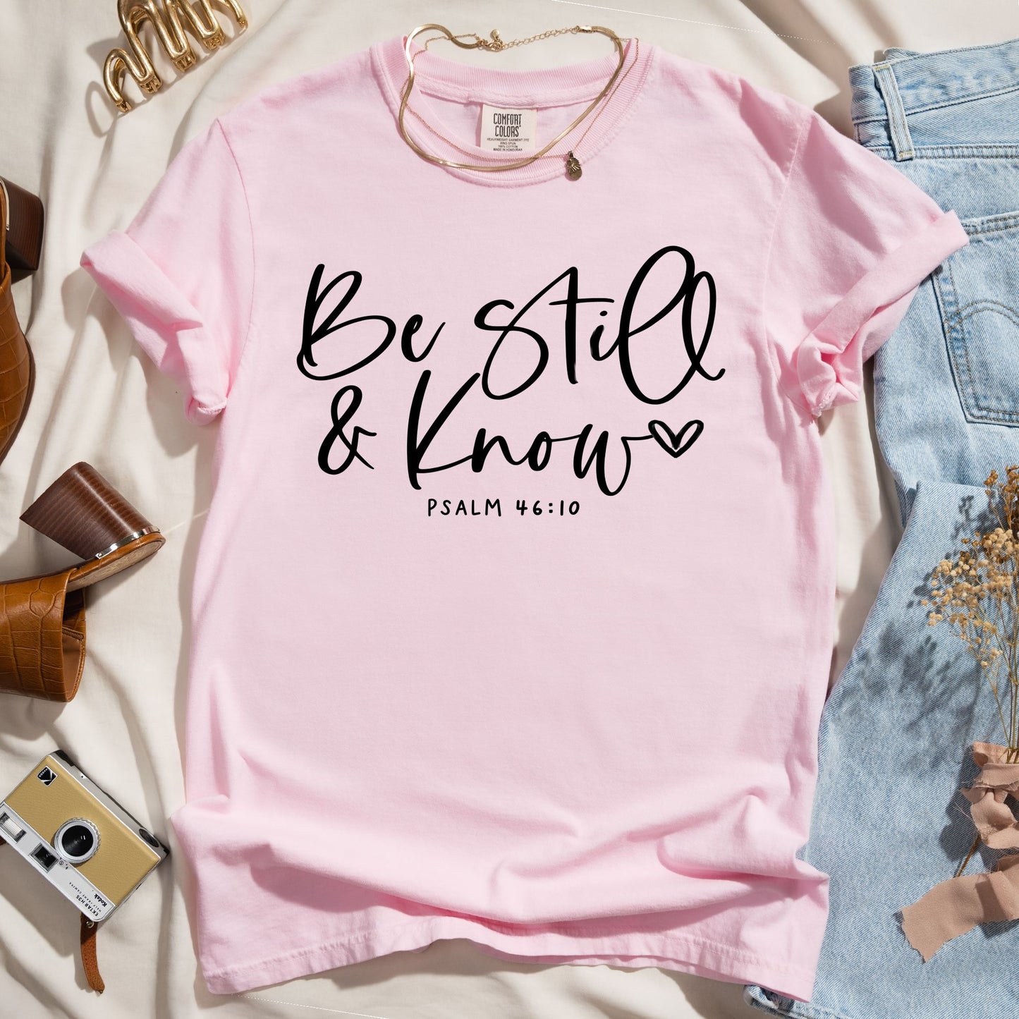 Be Still and Know - Script Faith Tee