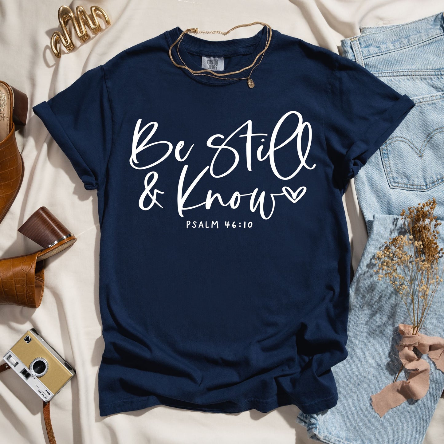 Be Still and Know - Script Faith Tee