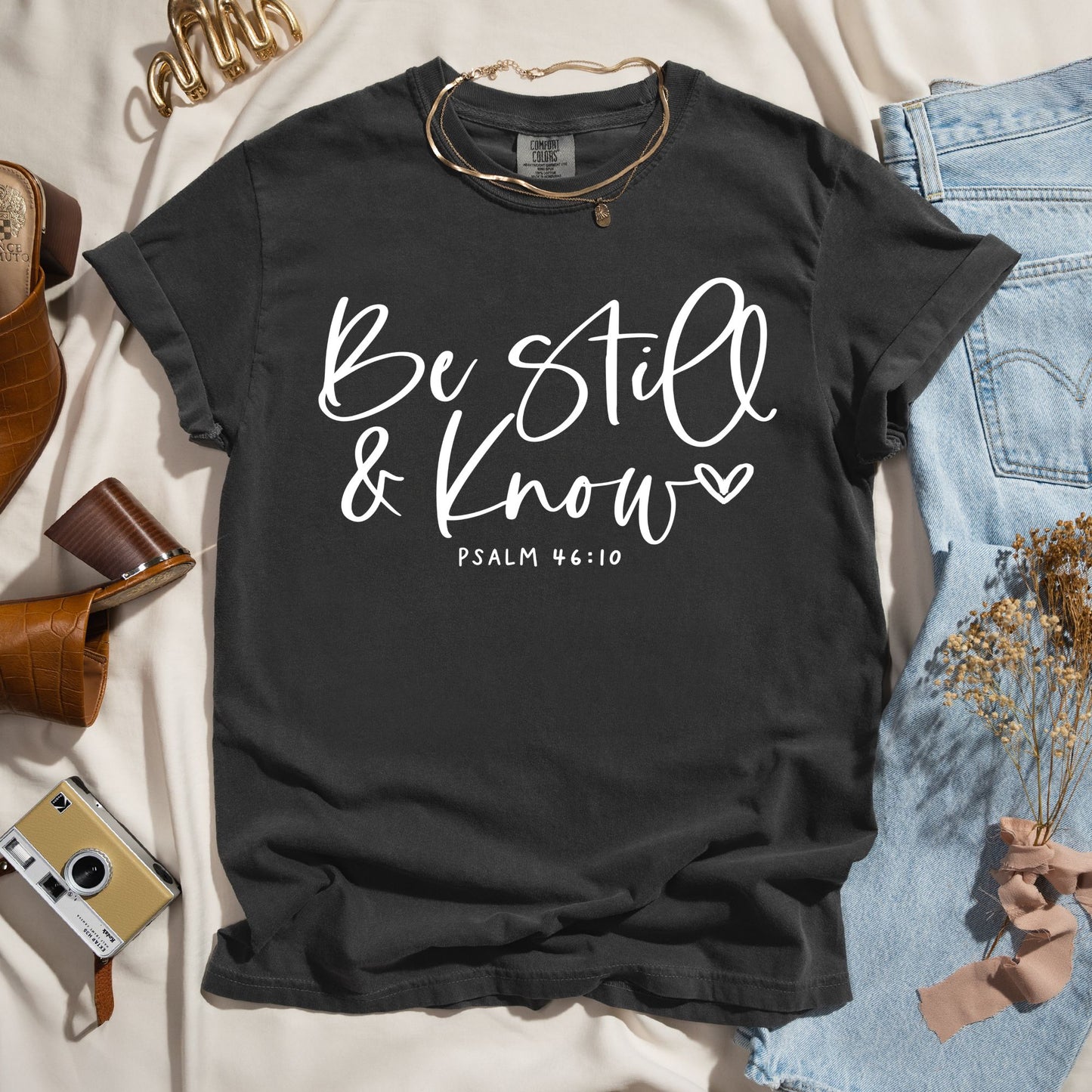 Be Still and Know - Script Faith Tee