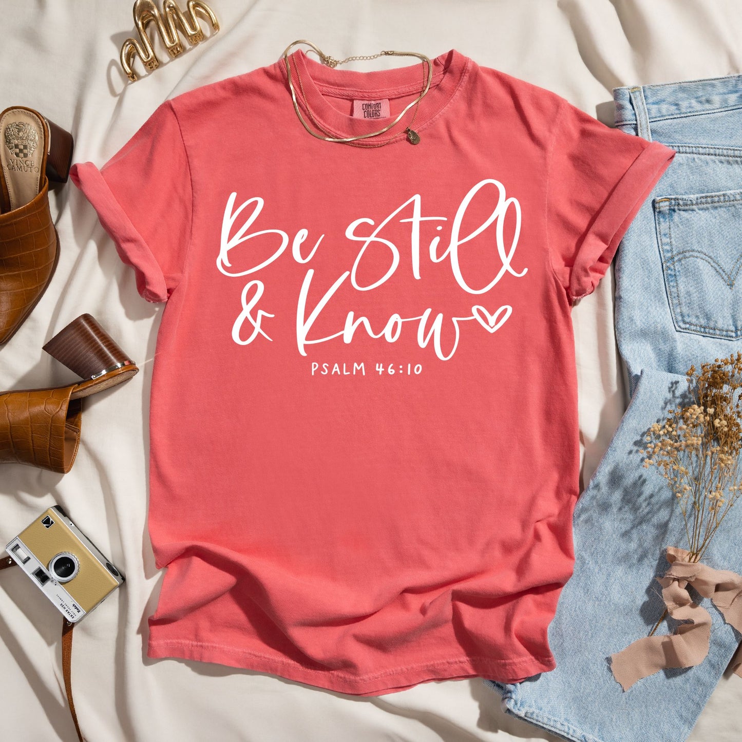 Be Still and Know - Script Faith Tee
